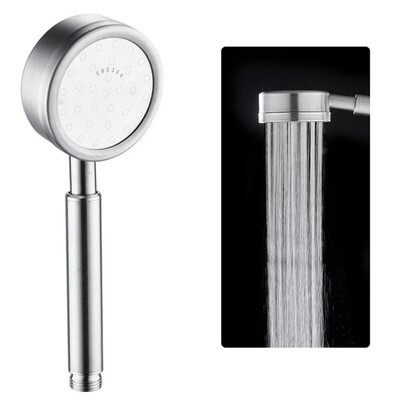 304 Χειροκίνητη κεφαλή ντους από ανοξείδωτο χάλυβα Υψηλής πίεσης Εξοικονόμηση νερού SPA Κεφαλή ντους Οικιακή ενισχυτική μπανιέρα Ντους σωλήνων μπάνιου