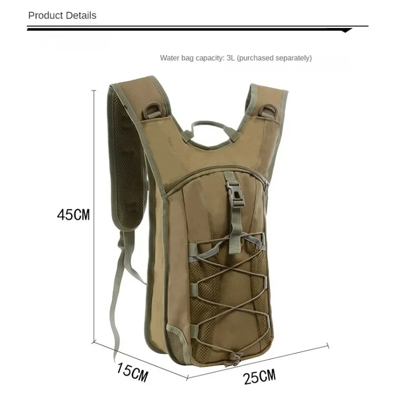 Taktički hidratacijski ruksak za van, muška vodootporna torba, 3L torba za vodu, planinarenje, biciklizam, penjanje, lov