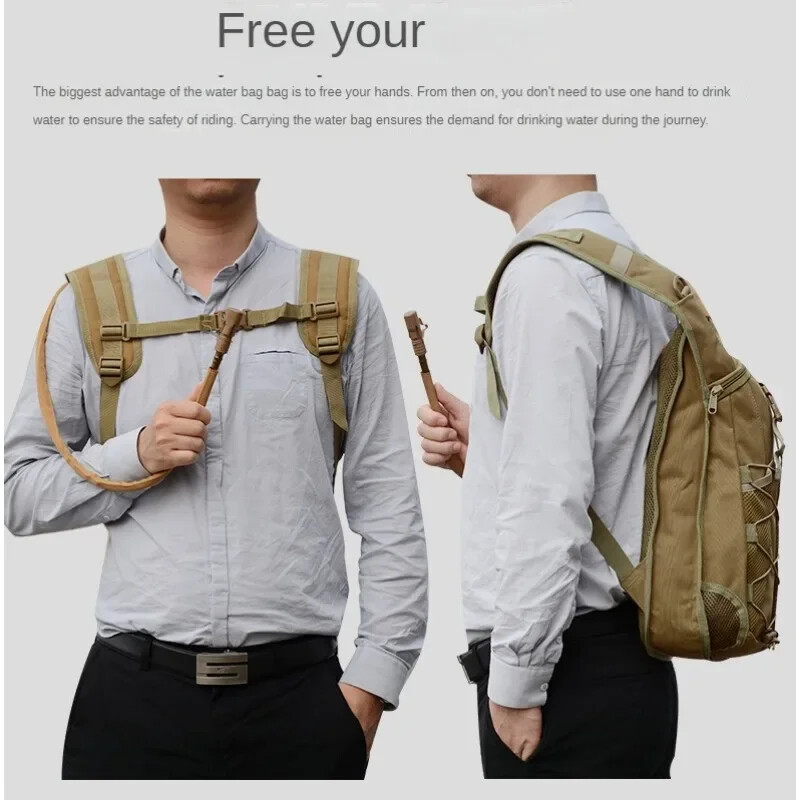 Taktički hidratacijski ruksak za van, muška vodootporna torba, 3L torba za vodu, planinarenje, biciklizam, penjanje, lov