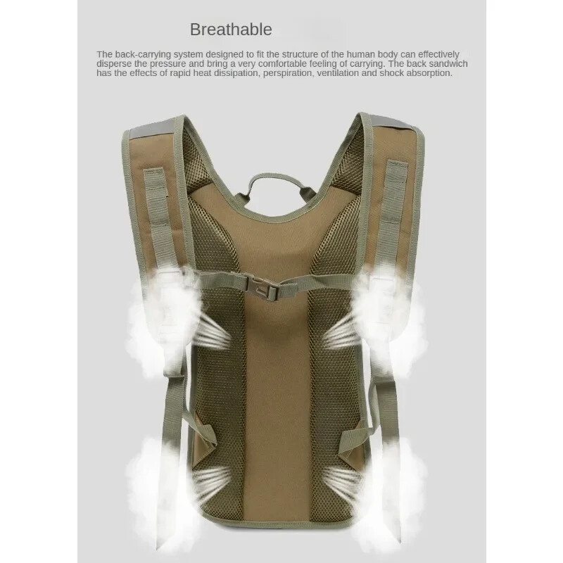 Taktički hidratacijski ruksak za van, muška vodootporna torba, 3L torba za vodu, planinarenje, biciklizam, penjanje, lov