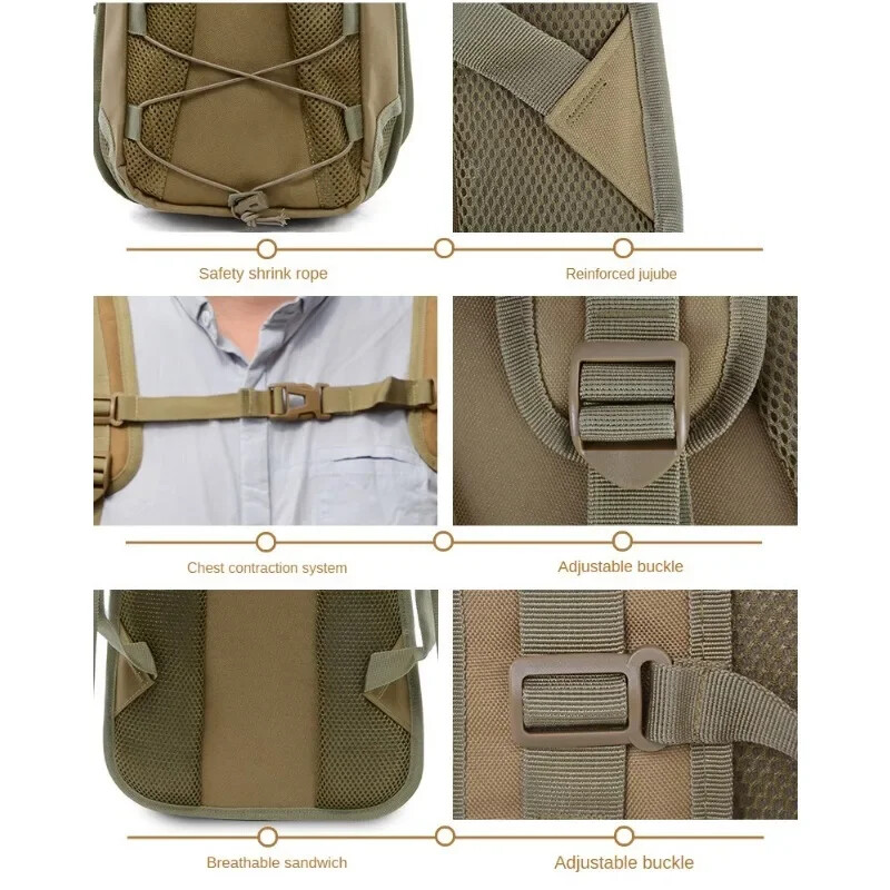 Taktički hidratacijski ruksak za van, muška vodootporna torba, 3L torba za vodu, planinarenje, biciklizam, penjanje, lov