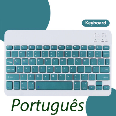 Bežična tipkovnica za ipad Mini Pro Bluetooth Teclado za Samsung Xiaomi Huawei španjolski francuski portugalski arapski ruski hebrejski