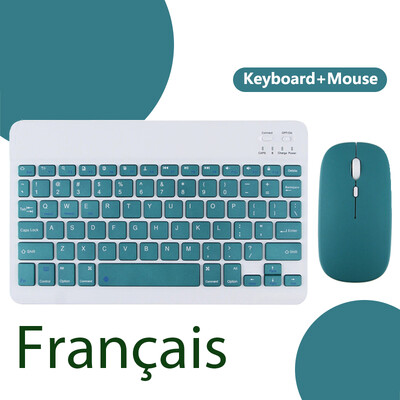 Bežična tipkovnica za ipad Mini Pro Bluetooth Teclado za Samsung Xiaomi Huawei španjolski francuski portugalski arapski ruski hebrejski