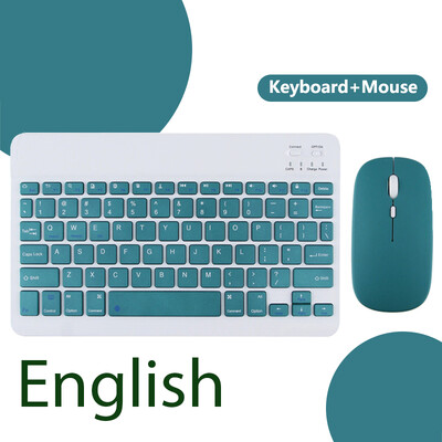 Bežična tipkovnica za ipad Mini Pro Bluetooth Teclado za Samsung Xiaomi Huawei španjolski francuski portugalski arapski ruski hebrejski