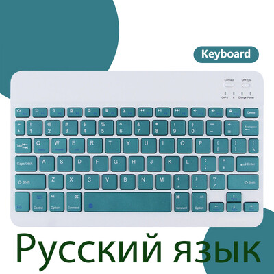 Bežična tipkovnica za ipad Mini Pro Bluetooth Teclado za Samsung Xiaomi Huawei španjolski francuski portugalski arapski ruski hebrejski