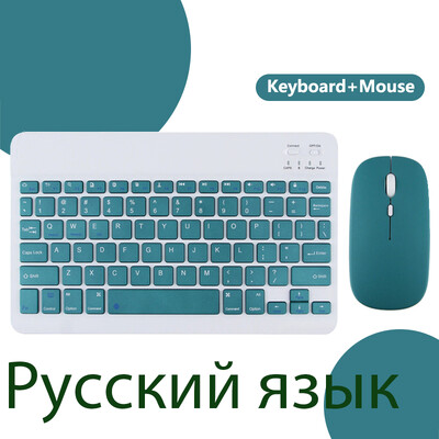 Bežična tipkovnica za ipad Mini Pro Bluetooth Teclado za Samsung Xiaomi Huawei španjolski francuski portugalski arapski ruski hebrejski