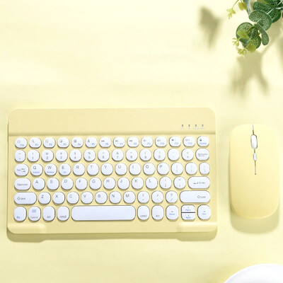 Tastatură și mouse Bluetooth pentru tabletă, telefon, laptop Tastatură universală reîncărcabilă fără fir de 10 inchi pentru iPad Pro Air 2024