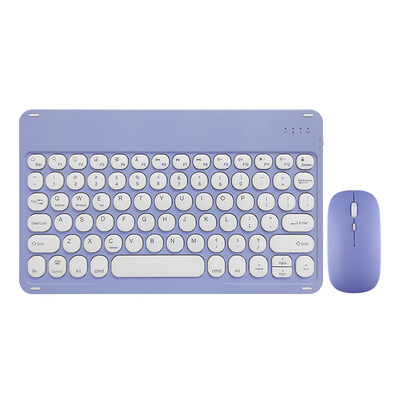 Tastatură și mouse Bluetooth pentru tabletă, telefon, laptop Tastatură universală reîncărcabilă fără fir de 10 inchi pentru iPad Pro Air 2024