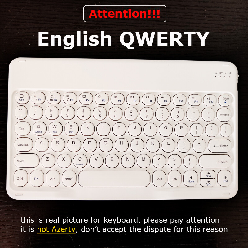 Tastatură și mouse Bluetooth pentru tabletă, telefon, laptop Tastatură universală reîncărcabilă fără fir de 10 inchi pentru iPad Pro Air 2024