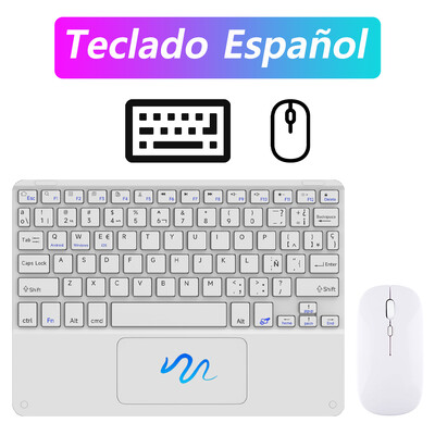 Πληκτρολόγιο CASEPOKE Bluetooth για tablet Smartphone Ασύρματο πληκτρολόγιο αφής για IOS Android Windows για iPad Πληκτρολόγιο Ποντίκι