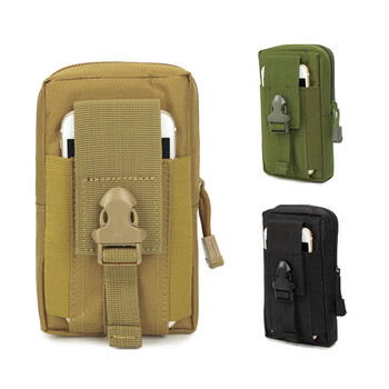 Άνδρες Tactical Molle Pouch Ζώνη Τσάντα μέσης Edc Phone Pocket Fanny Pack Τσάντες κάμπινγκ για τρέξιμο Αξεσουάρ κυνηγιού με μαλακή πλάτη