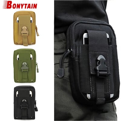 Άνδρες Tactical Molle Pouch Ζώνη Τσάντα μέσης Edc Phone Pocket Fanny Pack Τσάντες κάμπινγκ για τρέξιμο Αξεσουάρ κυνηγιού με μαλακή πλάτη