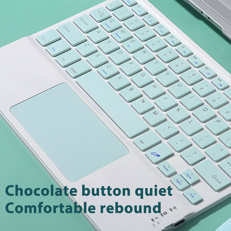Bezdrôtová klávesnica CASEPOKE Touchpad pre Android IOS Huawei Xiaomi Tablet iPad Pro Air Mini kórejská ruská španielska klávesnica