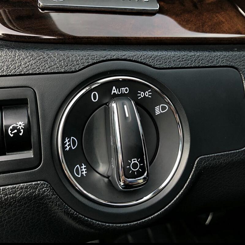 Pre Volkswagen 2009 2010 2011 2013 2015 2016 Sauroccus Automotive Spínač nastavenia svetlometov kabíny Dekoratívny krúžok Kovový flitrovaný