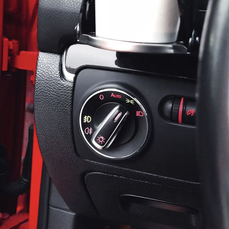 Pre Volkswagen 2009 2010 2011 2013 2015 2016 Sauroccus Automotive Spínač nastavenia svetlometov kabíny Dekoratívny krúžok Kovový flitrovaný
