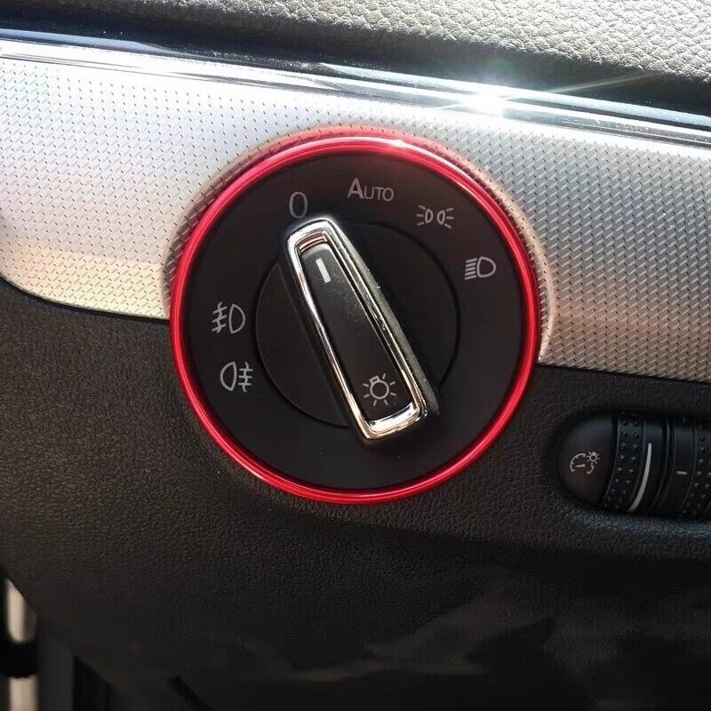 Pre Volkswagen 2009 2010 2011 2013 2015 2016 Sauroccus Automotive Spínač nastavenia svetlometov kabíny Dekoratívny krúžok Kovový flitrovaný