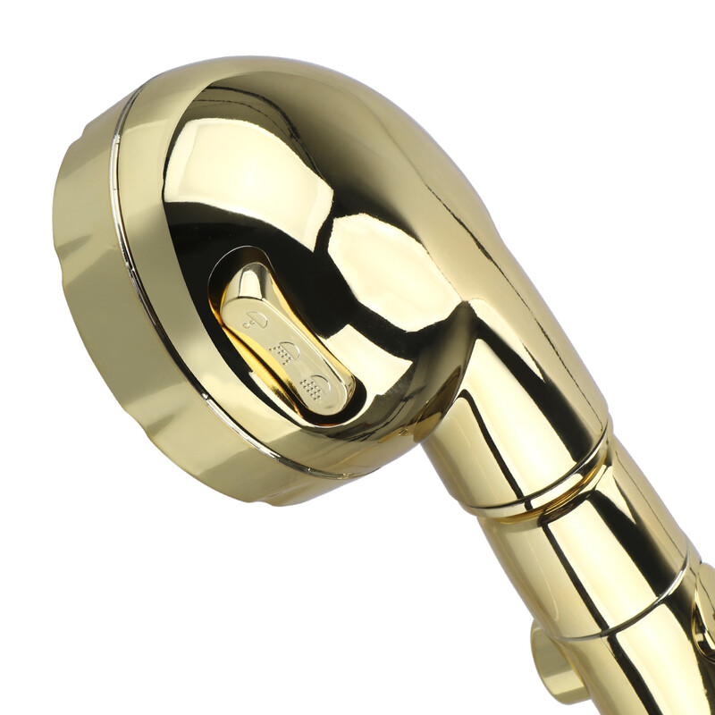 Cap de duș portabil cu rotire la 360 de grade Cap de duș reglabil cu economie de apă 3 setări de pulverizare cu comutator de pauză ON/OFF