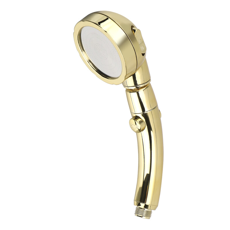 Cap de duș portabil cu rotire la 360 de grade Cap de duș reglabil cu economie de apă 3 setări de pulverizare cu comutator de pauză ON/OFF