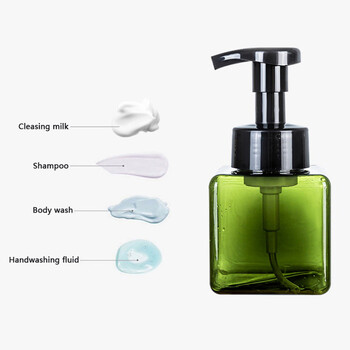 250/450ml Mousse Facial Cleanser Foam Dispenser Plastic Pump Bottles Mini Empty Bottle Refillable For Travel Cleaning Cosmetics