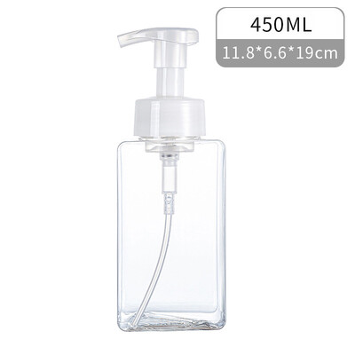 250/450ml Mousse Facial Cleanser Foam Dispenser Plastic Pump Bottles Mini Empty Bottle Refillable For Travel Cleaning Cosmetics