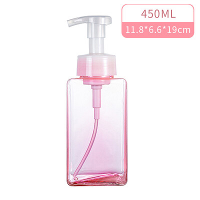 250/450ml Mousse Facial Cleanser Foam Dispenser Plastic Pump Bottles Mini Empty Bottle Refillable For Travel Cleaning Cosmetics
