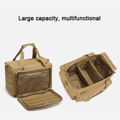 Military Tactical Handgun Bag Αδιάβροχη Τσάντα ώμου Τακτικά Αξεσουάρ Εκπαίδευση Πεδίου σκοποβολής Προμήθειες σκοποβολής