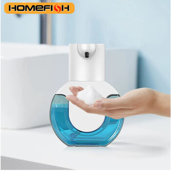 Homefish Smart Soap Dispenser 420 ml безконтактен сензор за движение Устройство за измиване на ръце Дозатор за течен сапун, монтиран на стена