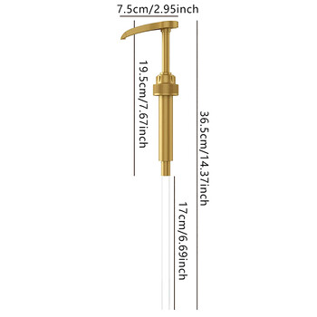 1PC Сиропни помпи Резервен дозатор за кафе, кухненски подправки, течен сос, дюза под налягане, бутилка, помпа, контейнери