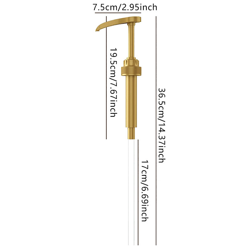 1 τεμ. Αντικατάσταση δοσομετρητή αντλιών σιροπιού για δοχεία αντλίας μπουκαλιού με μπουκάλι πίεσης μπουκαλιού για καρυκεύματα κουζίνας καφέ