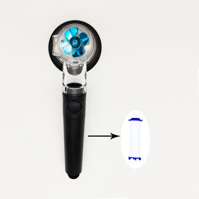 Νέας σχεδίασης κεφαλή ντουζιέρας έλικας υψηλής πίεσης εξοικονόμησης νερού με ρυθμιζόμενο κουμπί ενσωματωμένο φίλτρο κεφαλής ντους χειρός