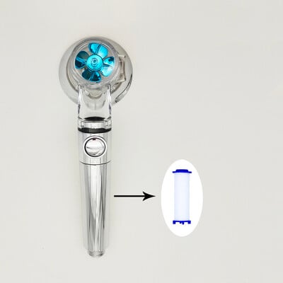 Νέας σχεδίασης κεφαλή ντουζιέρας έλικας υψηλής πίεσης εξοικονόμησης νερού με ρυθμιζόμενο κουμπί ενσωματωμένο φίλτρο κεφαλής ντους χειρός