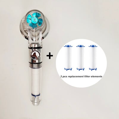 Νέας σχεδίασης κεφαλή ντουζιέρας έλικας υψηλής πίεσης εξοικονόμησης νερού με ρυθμιζόμενο κουμπί ενσωματωμένο φίλτρο κεφαλής ντους χειρός