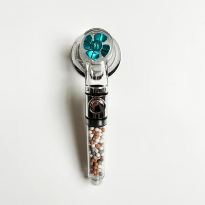 Νέας σχεδίασης κεφαλή ντουζιέρας έλικας υψηλής πίεσης εξοικονόμησης νερού με ρυθμιζόμενο κουμπί ενσωματωμένο φίλτρο κεφαλής ντους χειρός