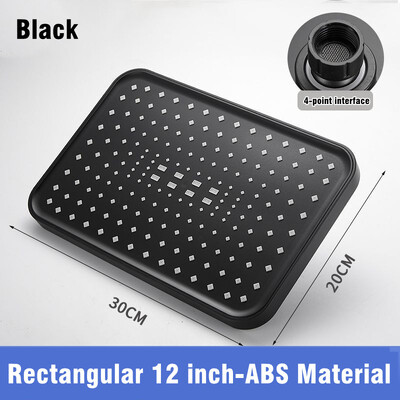 Μεγάλο πάνελ Μεγάλης ροής Υπερφόρτιση Βροχόπτωσης Τοποθετημένη κεφαλή ντους 360 περιστροφής υψηλής πίεσης Abs Thicken Μπάνιο Ντους