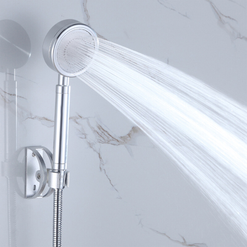 1vnt dušo galvutė Vonios kambario priedai Erdvė Aliuminis dušo antgalis Slėginis rankinis dušo antgalis Chuveiro Douche ванна