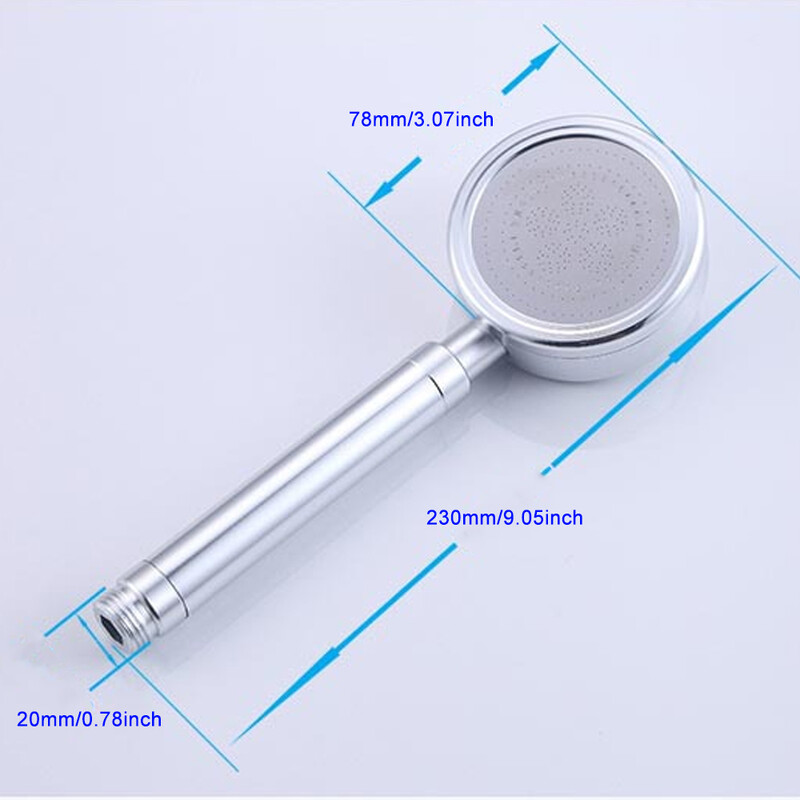 1vnt dušo galvutė Vonios kambario priedai Erdvė Aliuminis dušo antgalis Slėginis rankinis dušo antgalis Chuveiro Douche ванна