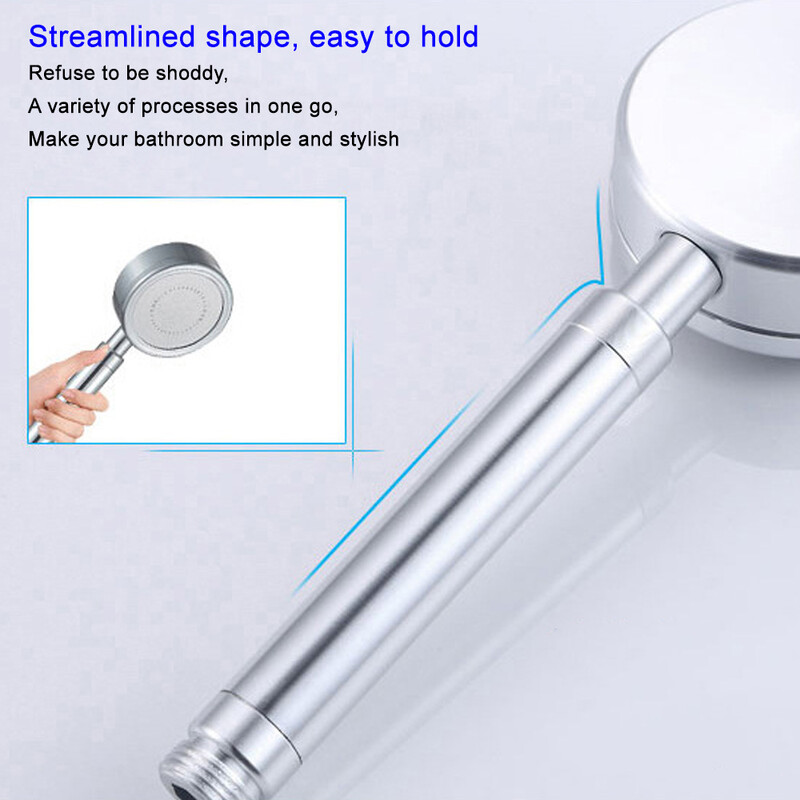 1vnt dušo galvutė Vonios kambario priedai Erdvė Aliuminis dušo antgalis Slėginis rankinis dušo antgalis Chuveiro Douche ванна