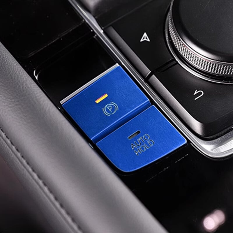 Za 2019 2020 Mazda3 središnja konzola kabine automobila Parking P-stop elektronička ručna kočnica AUTO HOLD ukrasna naljepnica aluminijska legura prot