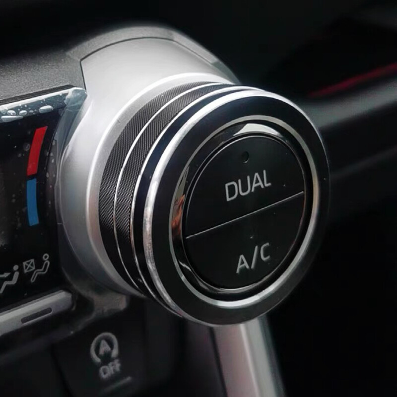 Pre Suzuki ACROSS PLUG-IN HYBRID 2020, dekoračný krúžok gombíka klimatizácie, tlačidlo nastavenia teploty, farebný rámik