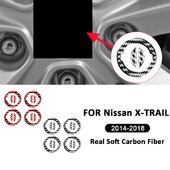 4 ks exteriéru auta, kryty nábojov kolies, emblém, úprava dekoračných nálepiek pre Nissan X-TRAIL 2014-2018, príslušenstvo