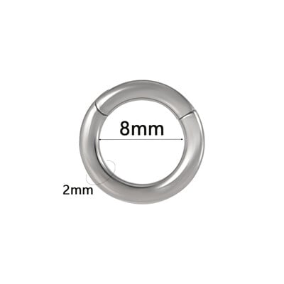 1 db sebészeti acél septum Clicker szegmens csuklós gyűrűs orr szemöldök ajak karika fül porc Tragus Helix füllebeny piercing ékszer