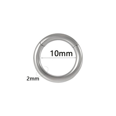 1 db sebészeti acél septum Clicker szegmens csuklós gyűrűs orr szemöldök ajak karika fül porc Tragus Helix füllebeny piercing ékszer