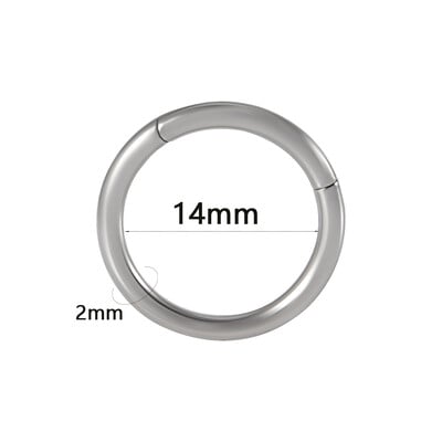 1 db sebészeti acél septum Clicker szegmens csuklós gyűrűs orr szemöldök ajak karika fül porc Tragus Helix füllebeny piercing ékszer