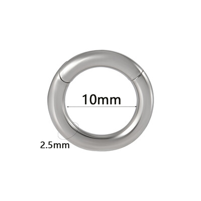 1 db sebészeti acél septum Clicker szegmens csuklós gyűrűs orr szemöldök ajak karika fül porc Tragus Helix füllebeny piercing ékszer