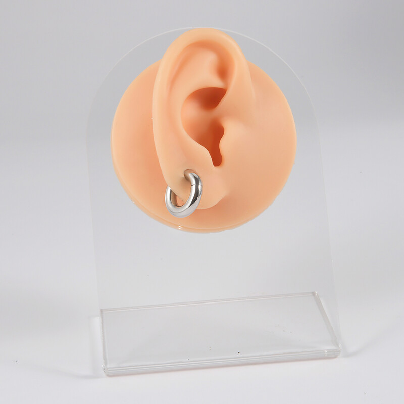 1 db sebészeti acél septum Clicker szegmens csuklós gyűrűs orr szemöldök ajak karika fül porc Tragus Helix füllebeny piercing ékszer