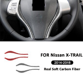 Autocolante decorative pentru interiorul mașinii din fibră de carbon SUV volan panou central cadru pentru accesorii Nissan X-TRAIL 2014-2018