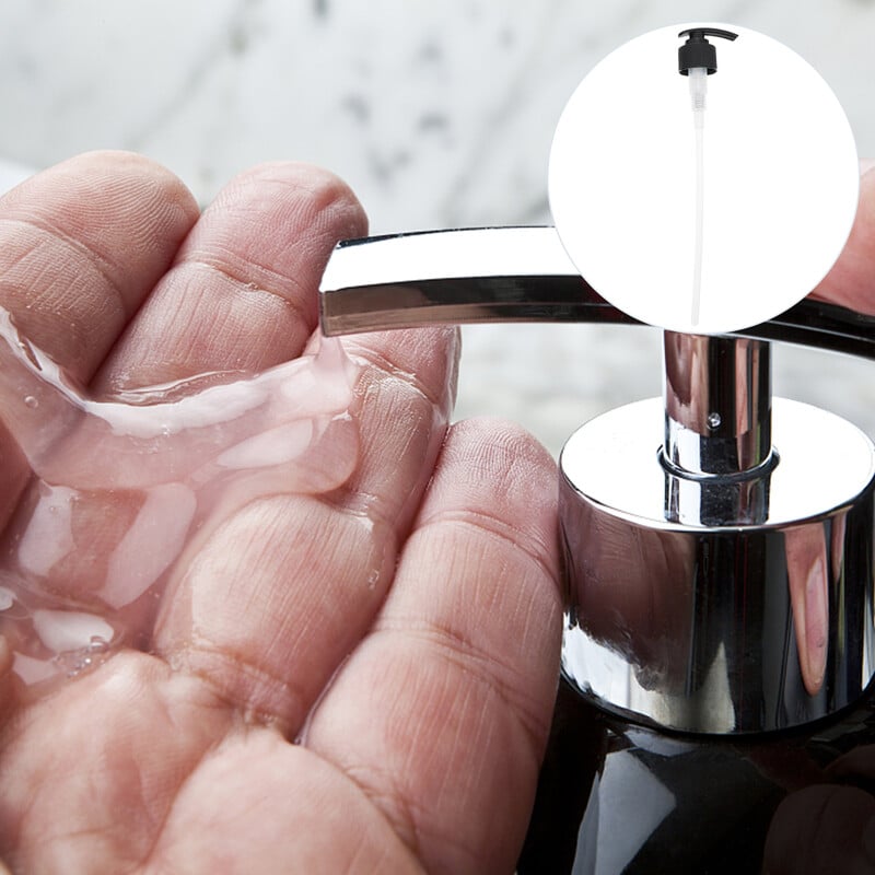 4 vnt pakaitinis losjono siurblys muilo pompos dozatorius muilo pompos dozatorius buteliukas emulsijos losjono stiklainiai Presuojamas slėginis kūno prausiklis