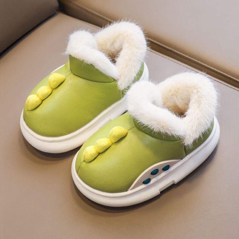 Happy Mary Pantofi pentru copii Geanta de iarna baieti fete talpa moale pantofi din bumbac cu toc pentru bebelusi rezistenti la frig calduroase cizme de zapada cu un singur picior