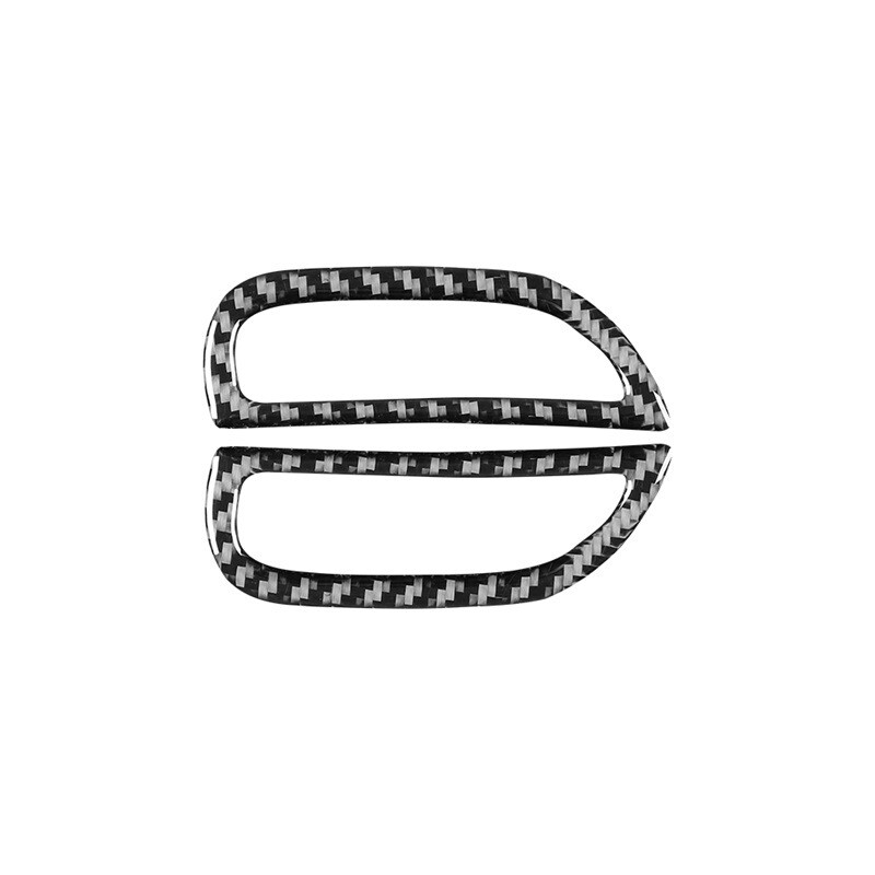 Süsinikkiust auto interjööri armatuurlaud vasakpoolne parem kliimaseadme väljalaskeava raami kaunistuskleebis Dodge JCUV 2011-2018 jaoks