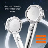 Aukšto slėgio dušo galvutė Vandenį taupanti 4 režimai Dušo galvutės Reguliuojamos vienu klavišu vandens masažo purkštuvas Vonios kambario priedai